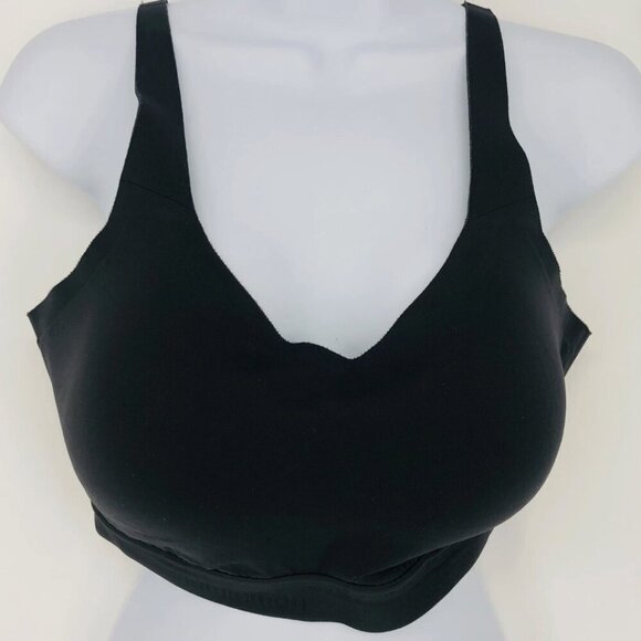 lululemon athletica Other - Lululemon Black Back Closure Comfort Strap Sports Bra 34DD Medium Impact Active